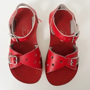 Red Saltwater sandals, toddler size 9, sandals